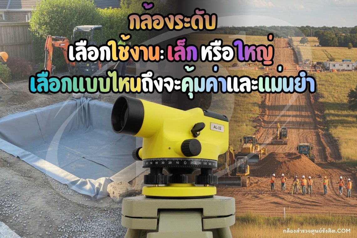 กล้องระดับเลือกใช้ในงานเล็กหรือใหญ่เลือกแบบไหนถึงจะคุ้มค่าและแม่นยำ