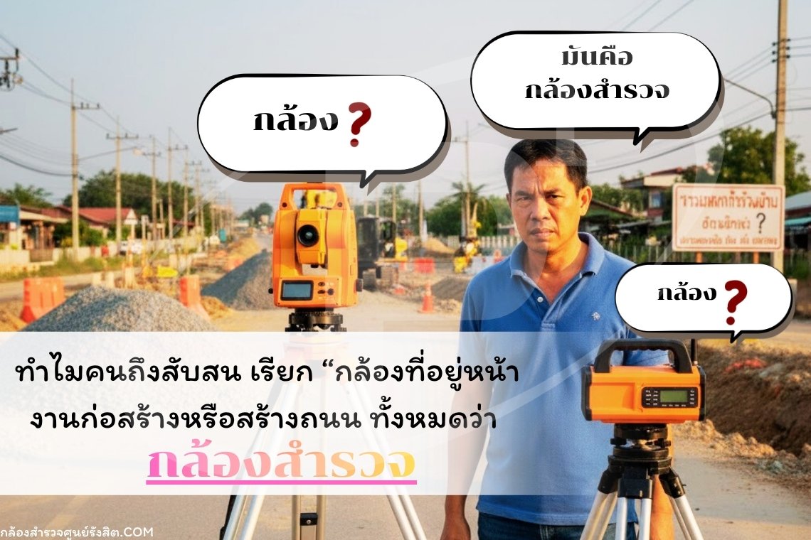 ทำไมถึงสับสน เรียก กล้องที่อยู่หน้างานก่อสร้าง ทั้งหมด ว่า กล้องสำรวจ