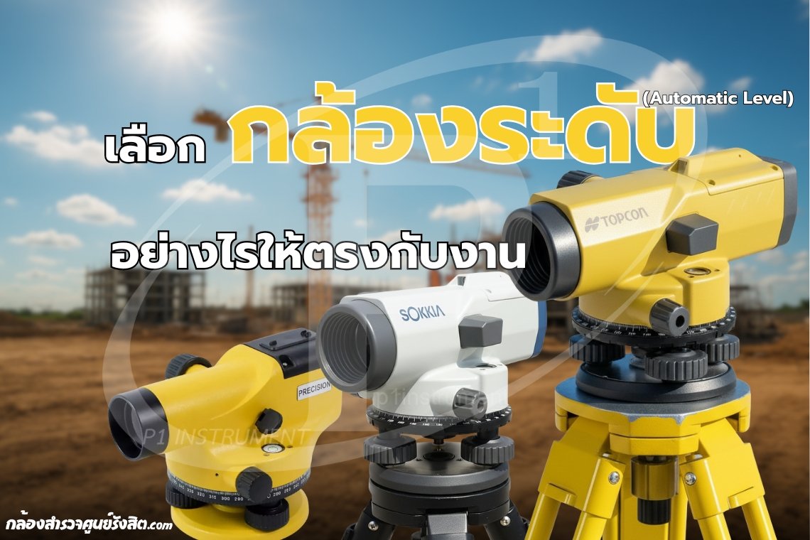 เลือกกล้องระดับ (Automatic Level) อย่างไรให้ตรงกับงาน