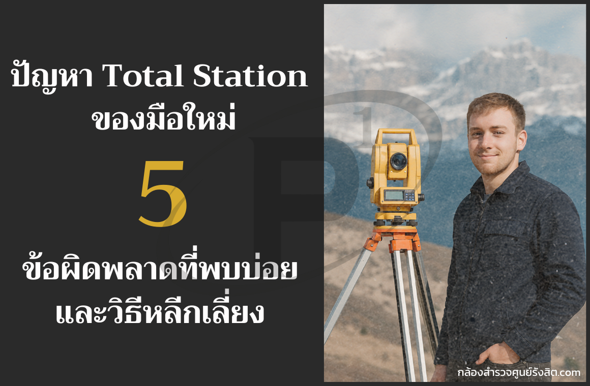 5 ข้อผิดพลาดที่พบบ่อยและวิธีหลีกเลี่ยงในการใช้ Total Station