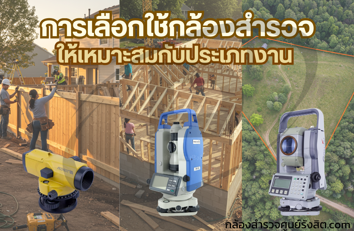 การเลือกใช้กล้องสำรวจ ให้เหมาะสมกับประเภทงาน !?