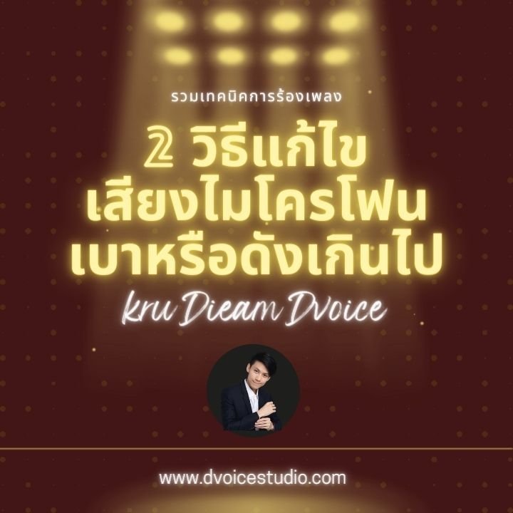 2 วิธีแก้ไข เสียงไมโครโฟนบนเวที 2 วิธีแก้ไข เสียงไมโครโฟนบนเวที