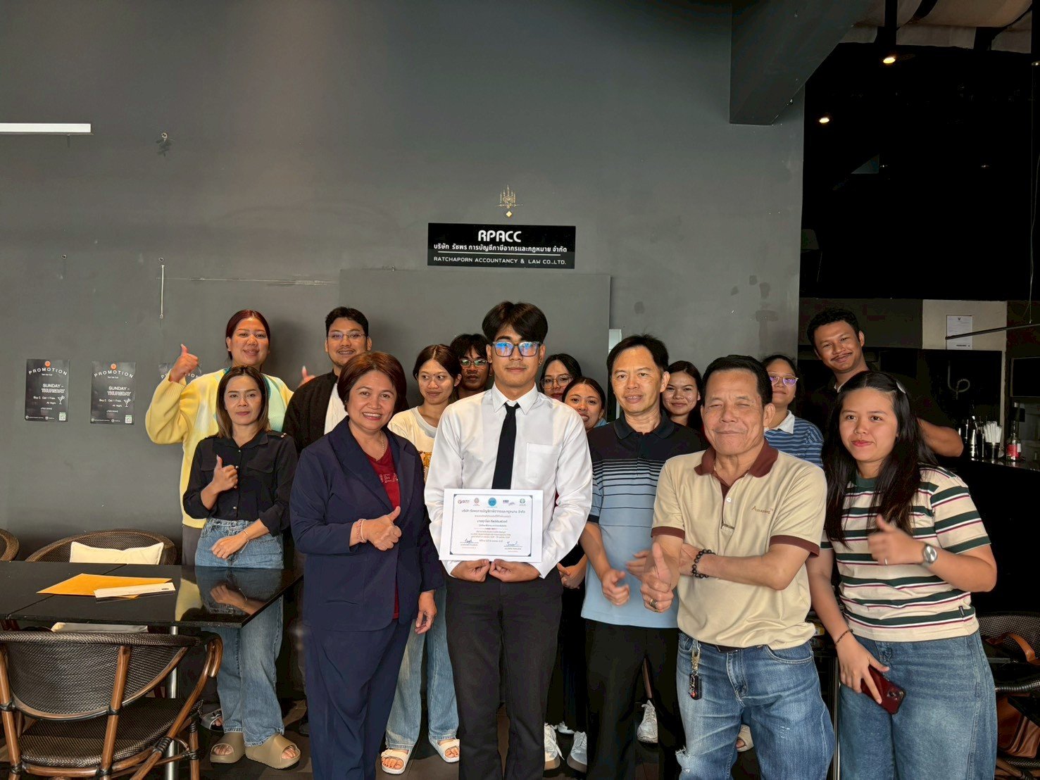 Internship students from Rangsit University.