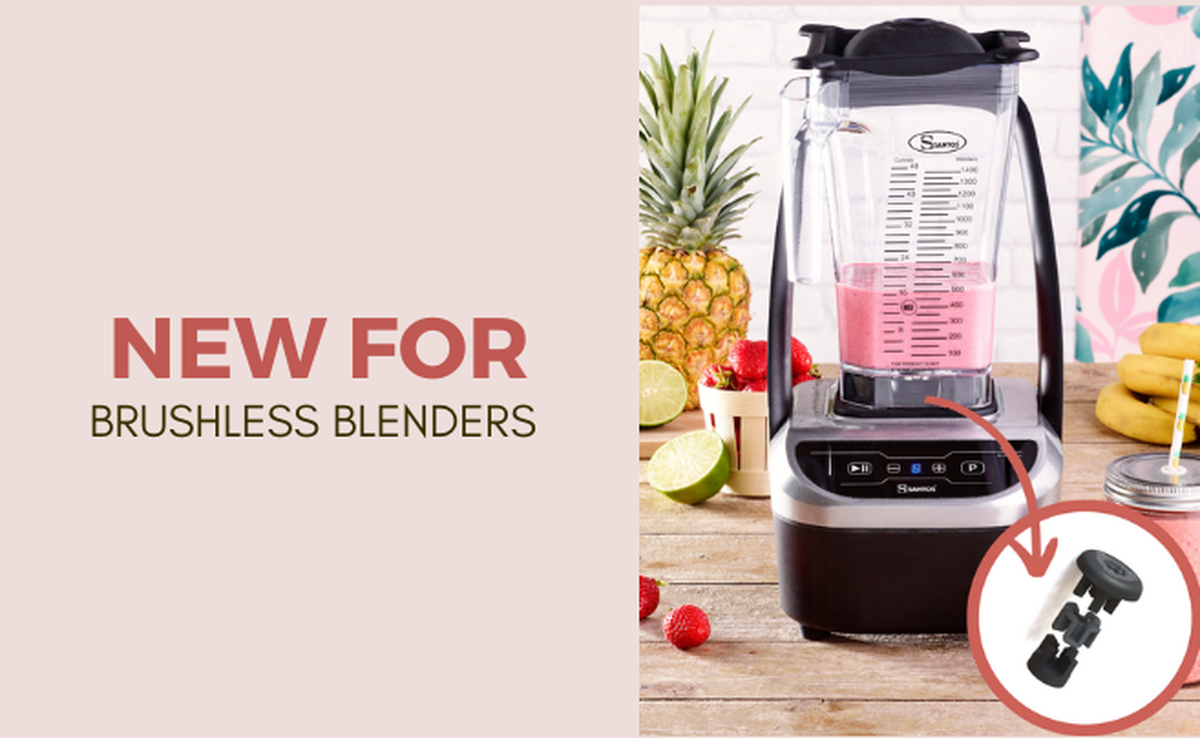 Santos' range of brushless blenders even quieter with the Flextor™ system.