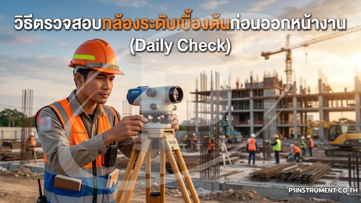 วิธีตรวจสอบกล้องระดับเบื้องต้นก่อนออกหน้างาน (Daily Check)