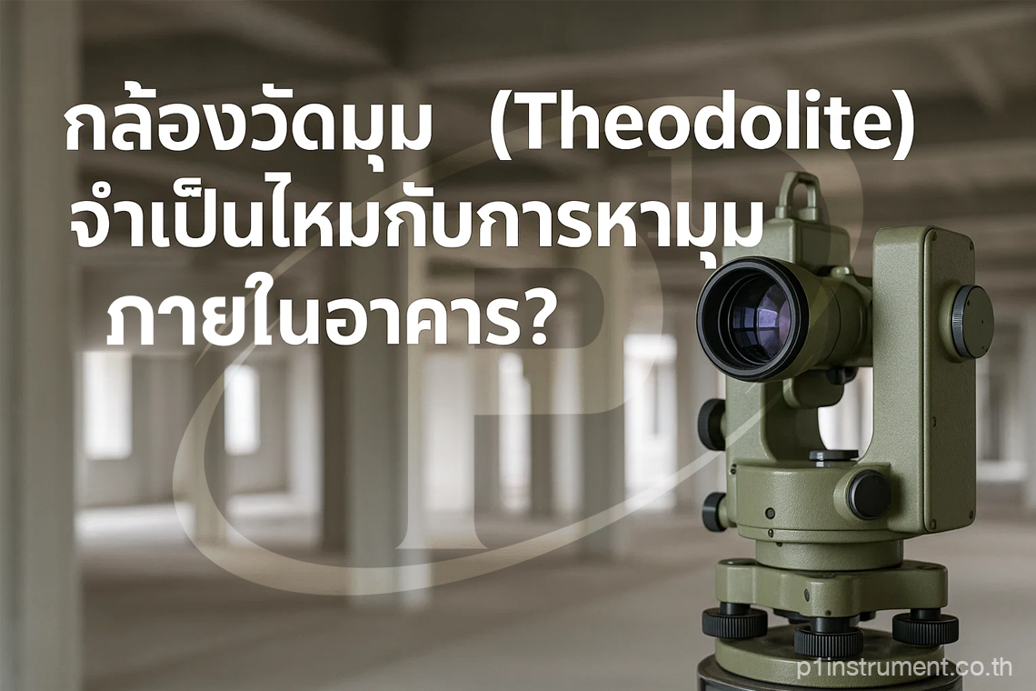 กล้องวัดมุม (Theodolite) จำเป็นไหมกับการหามุมฉากภายในอาคาร?