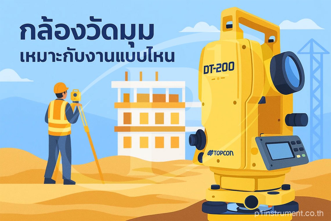 กล้องวัดมุม เหมาะกับงานแบบไหน?