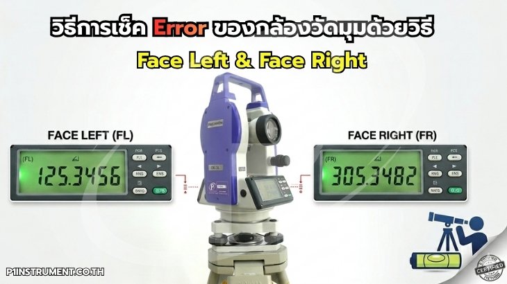 วิธีการเช็ค Error กล้องวัดมุมด้วยวิธี Face Left & Face Right