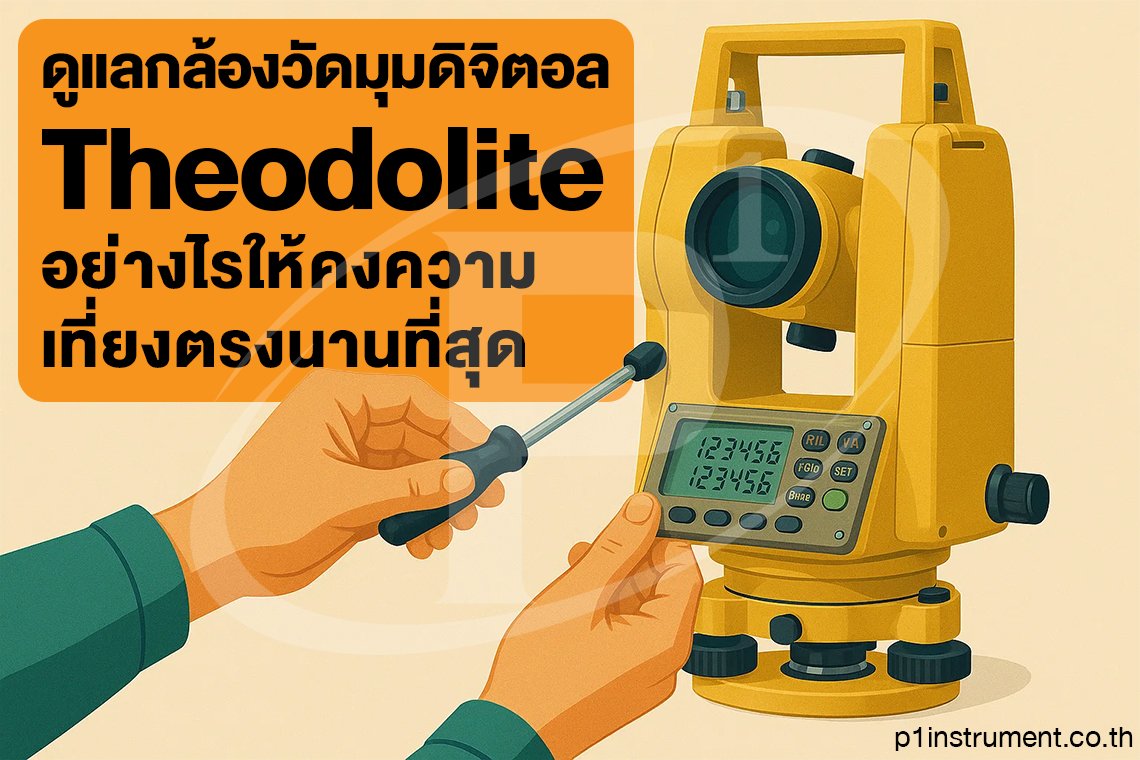 ดูแลกล้องวัดมุมดิจิตอล Theodolite อย่างไรให้คงความเที่ยงตรงนานที่สุด