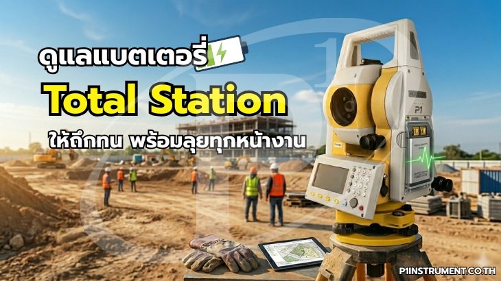 ดูแลแบตเตอรี่ Total Station ให้ถึกทน พร้อมลุยทุกหน้างาน