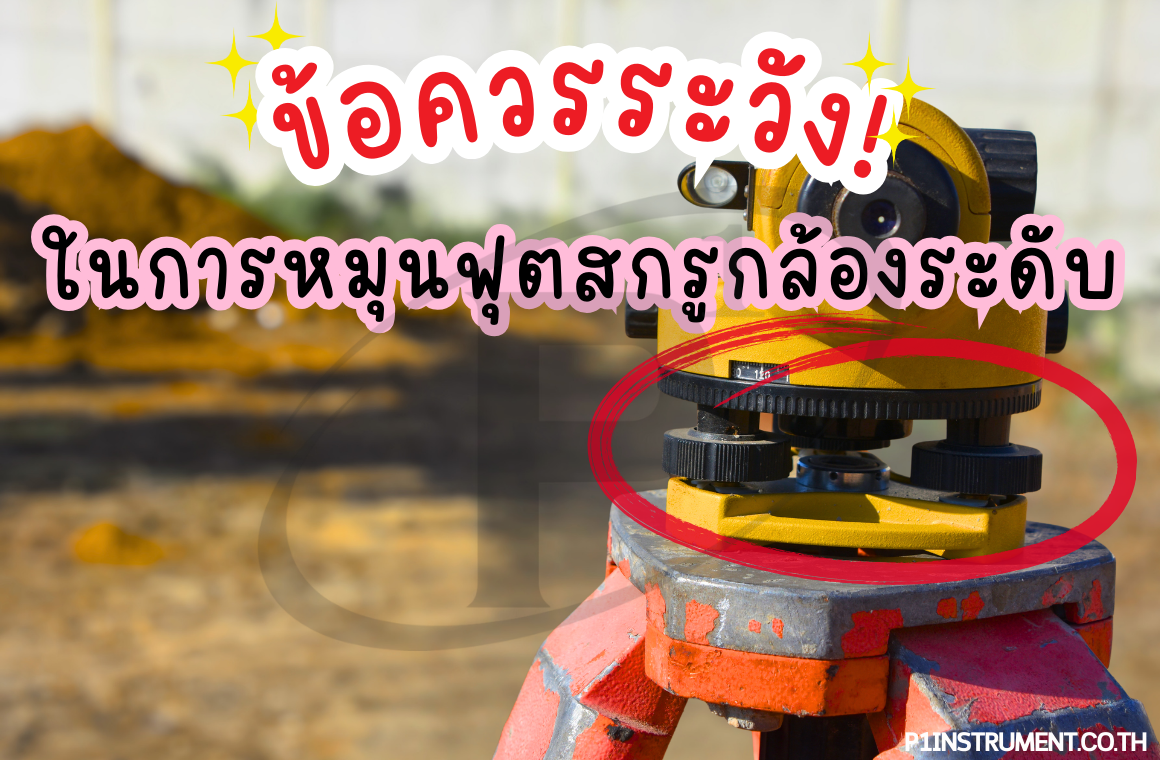 ข้อควรระวังในการหมุนฟุตสกรูกล้องระดับเพื่อยืดอายุการใช้งาน