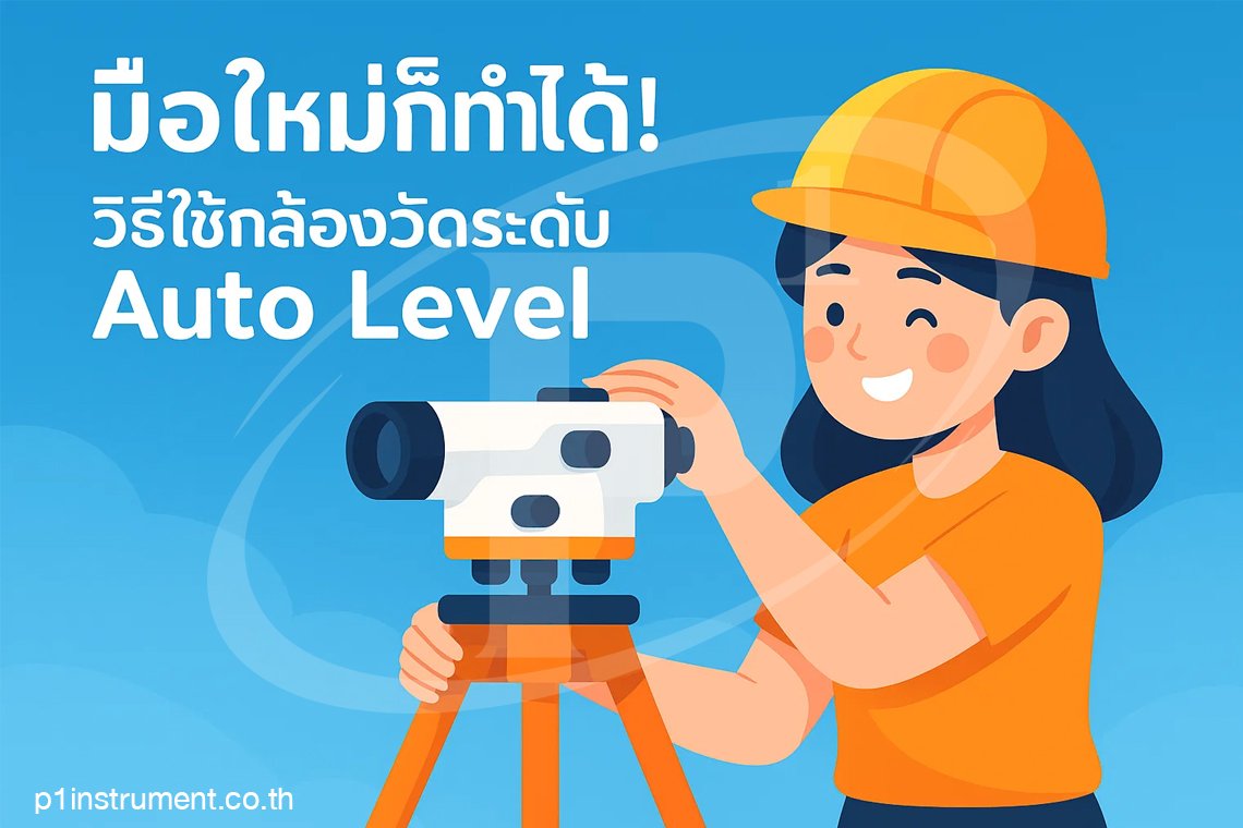 มือใหม่ก็ทำได้! วิธีใช้กล้องวัดระดับ Auto Level