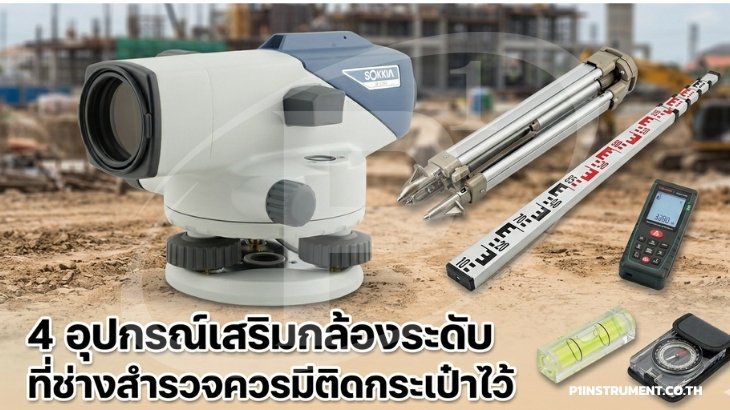  อุปกรณ์เสริมกล้องระดับที่ช่างสำรวจควรมีติดกระเป๋าไว้ 