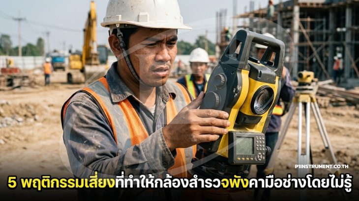 5 พฤติกรรมเสี่ยงที่ทำให้กล้องสำรวจพังคามือช่างโดยไม่รู้ตัว