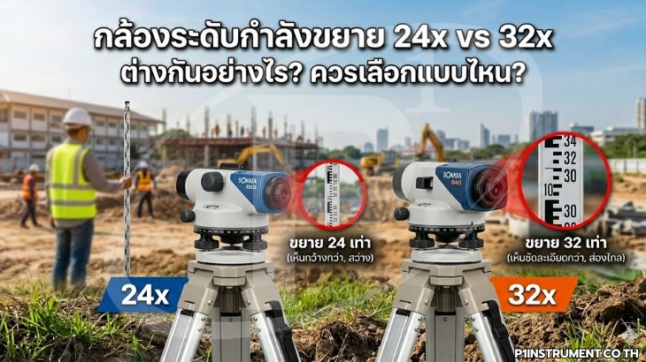กล้องระดับกำลังขยาย 24x vs 32x ต่างกันอย่างไร? ควรเลือกแบบไหน?