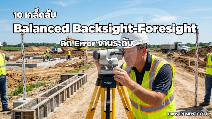 10 เคล็ดลับ Balanced Backsight-Foresight ลด Error งานระดับ