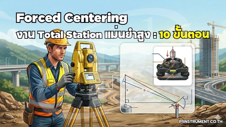 Forced Centering งาน Total Station แม่นยำสูง: 10 ขั้นตอน