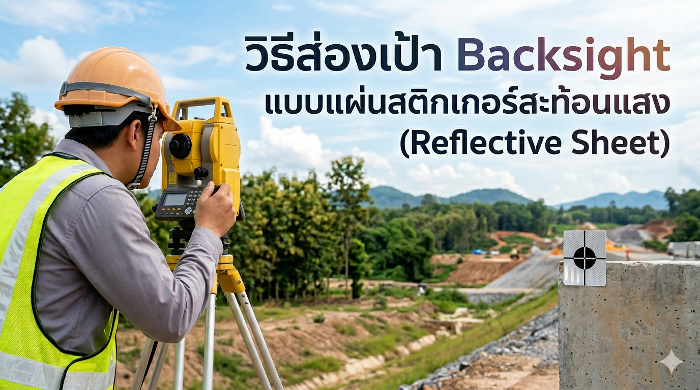 วิธีส่องเป้า Backsight แบบแผ่นสติกเกอร์สะท้อนแสง (Reflective Sheet) 