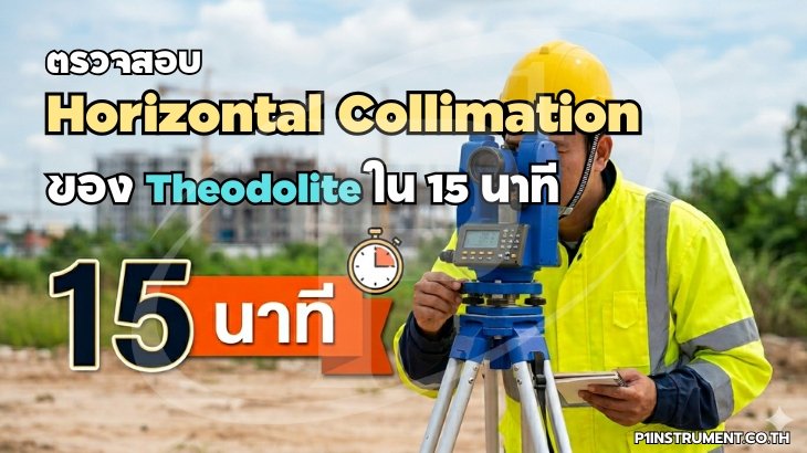 ตรวจสอบ Horizontal Collimation ของ Theodolite ใน 15 นาที