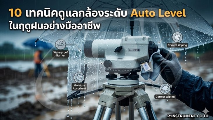 10 เทคนิคดูแลกล้องระดับ Auto Level ในฤดูฝนอย่างมืออาชีพ