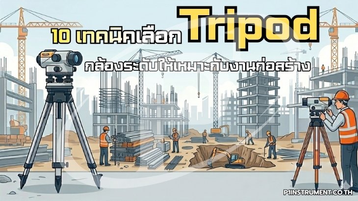 10 เทคนิคเลือก Tripod กล้องระดับให้เหมาะกับงานก่อสร้าง