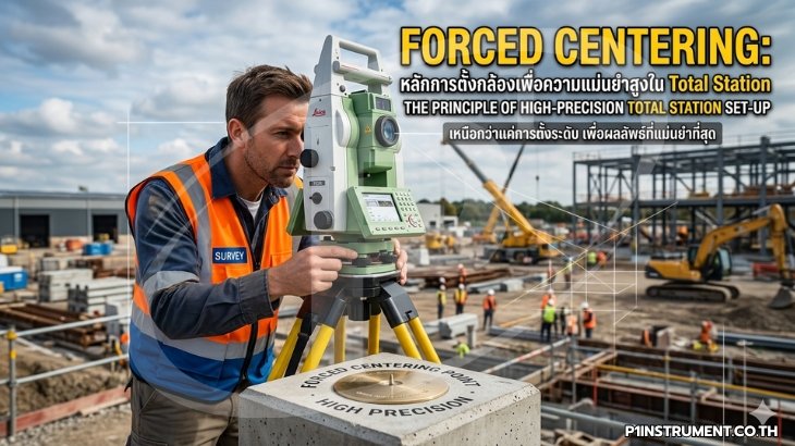 Forced Centering: หลักการตั้งกล้องเพื่อความแม่นยำสูงใน Total Station