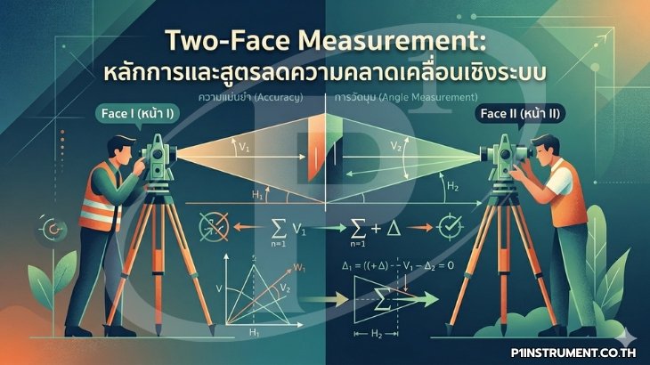 Two-Face Measurement: หลักการและสูตรลดความคลาดเคลื่อนเชิงระบบ