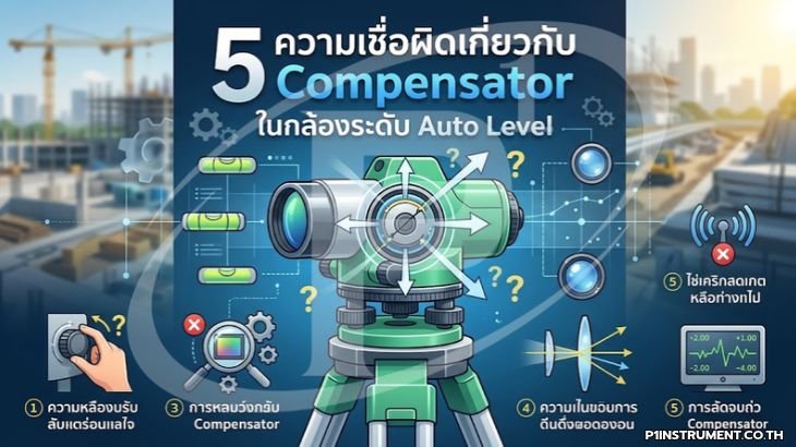 5 ความเชื่อผิดเกี่ยวกับ Compensator ในกล้องระดับ Auto Level