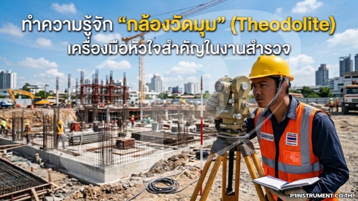 ทำความรู้จัก "กล้องวัดมุม" (Theodolite) เครื่องมือหัวใจสำคัญในงานสำรวจ