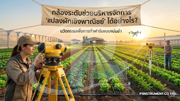 กล้องระดับช่วยบริหารจัดการ "แปลงผักเชิงพาณิชย์" ได้อย่างไร?