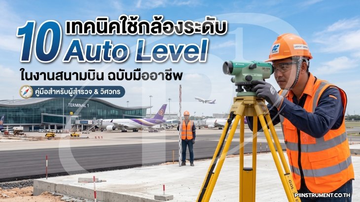 10 เทคนิคใช้กล้องระดับ Auto Level ในงานสนามบิน ฉบับมืออาชีพ