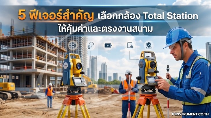 5 ฟีเจอร์สำคัญ เลือกกล้อง Total Station ให้คุ้มค่าและตรงงานสนาม