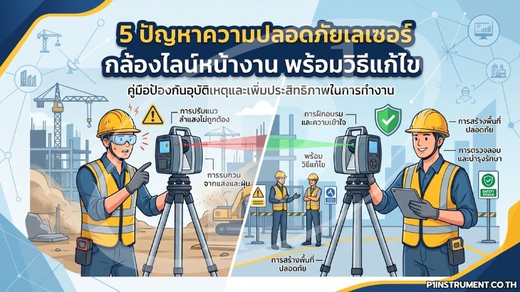 5 ปัญหาความปลอดภัยเลเซอร์กล้องไลน์หน้างาน พร้อมวิธีแก้ไข