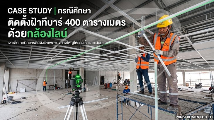 10 เทคนิคใช้กล้องไลน์งานฝ้าและผนังเบาให้ได้แนวและระนาบ