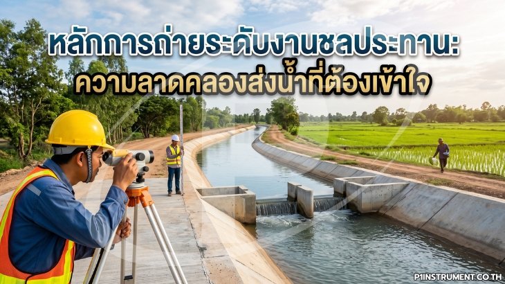 หลักการถ่ายระดับงานชลประทาน: ความลาดคลองส่งน้ำที่ต้องเข้าใจ