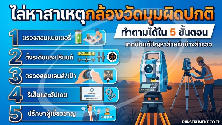 ไล่หาสาเหตุกล้องวัดมุมผิดปกติ ทำตามได้ใน 5 ขั้นตอน