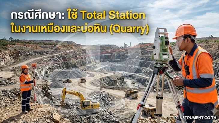 กรณีศึกษา: ใช้ Total Station ในงานเหมืองและบ่อหิน (Quarry)