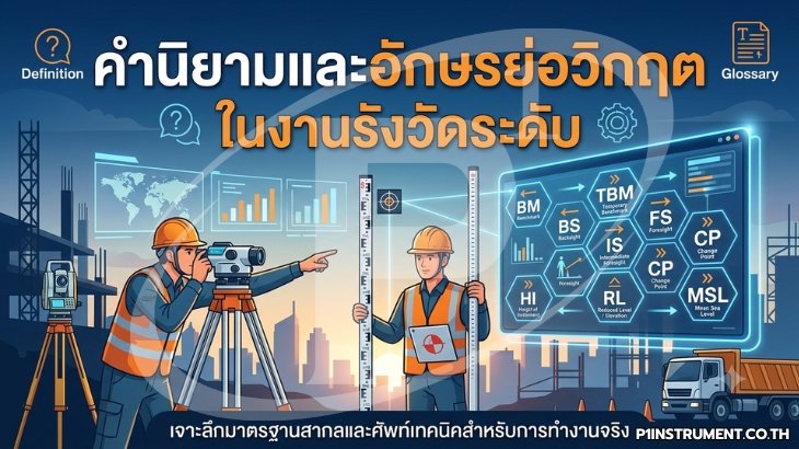 คำนิยามและอักษรย่อวิกฤต ในงานรังวัดระดับ