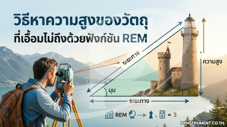 วิธีหาความสูงของวัตถุที่เอื้อมไม่ถึงด้วยฟังก์ชัน REM