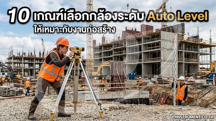 10 เกณฑ์เลือกกล้องระดับ Auto Level ให้เหมาะกับงานก่อสร้าง