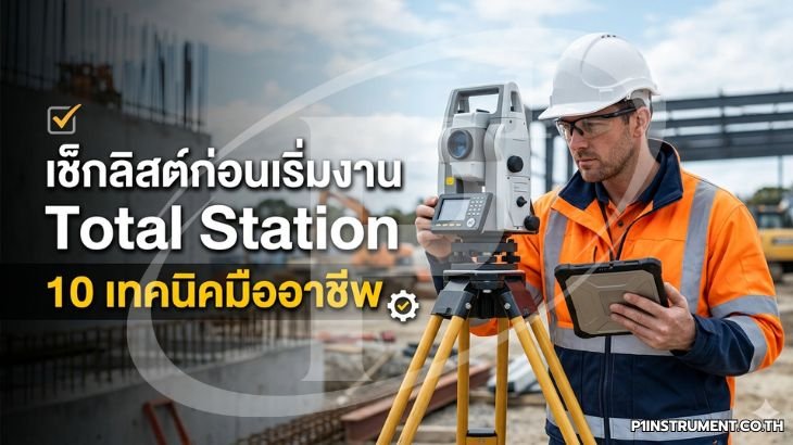 เช็กลิสต์ก่อนเริ่มงาน Total Station: 10 เทคนิคมืออาชีพ