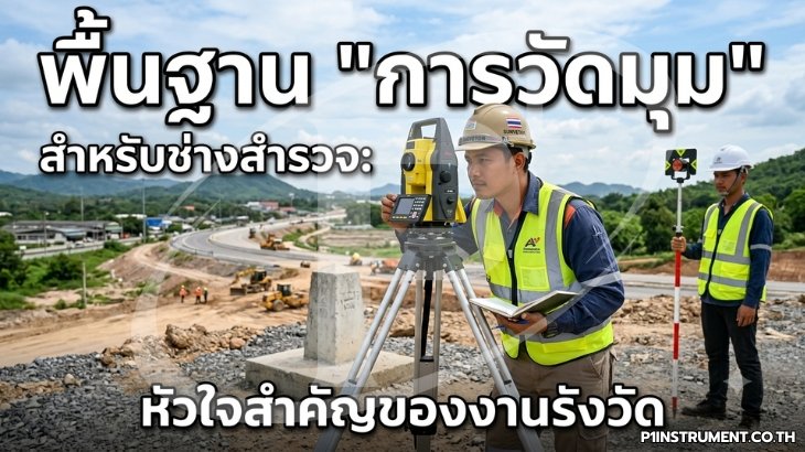 พื้นฐาน "การวัดมุม" สำหรับช่างสำรวจ : หัวใจสำคัญของงานรังวัด
