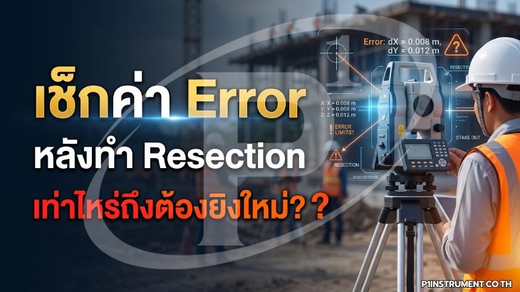 เช็กค่า Error หลังทำ Resection เท่าไหร่ถึงต้องยิงใหม่?