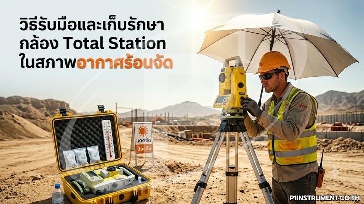 วิธีรับมือและเก็บรักษากล้อง Total Station ในสภาพอากาศร้อนจัด