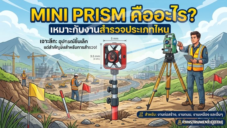 Mini Prism คืออะไร? เหมาะกับงานสำรวจประเภทไหน