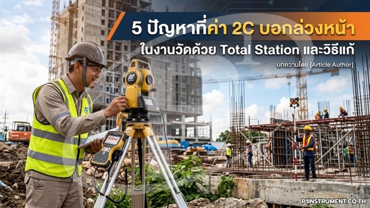 5 ปัญหาที่ค่า 2C บอกล่วงหน้า ในงานวัดด้วย Total Station และวิธีแก้