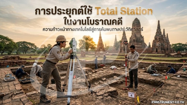 การประยุกต์ใช้ Total Station ในงานโบราณคดี