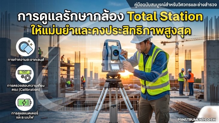 การดูแลรักษากล้อง Total Station ให้แม่นยำและคงประสิทธิภาพสูงสุด