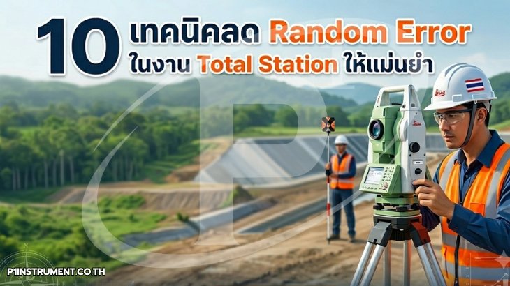 10 เทคนิคลด Random Error ในงาน Total Station ให้แม่นยำ