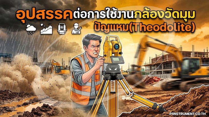 อุปสรรคต่อการใช้งานกล้องวัดมุม (Theodolite)